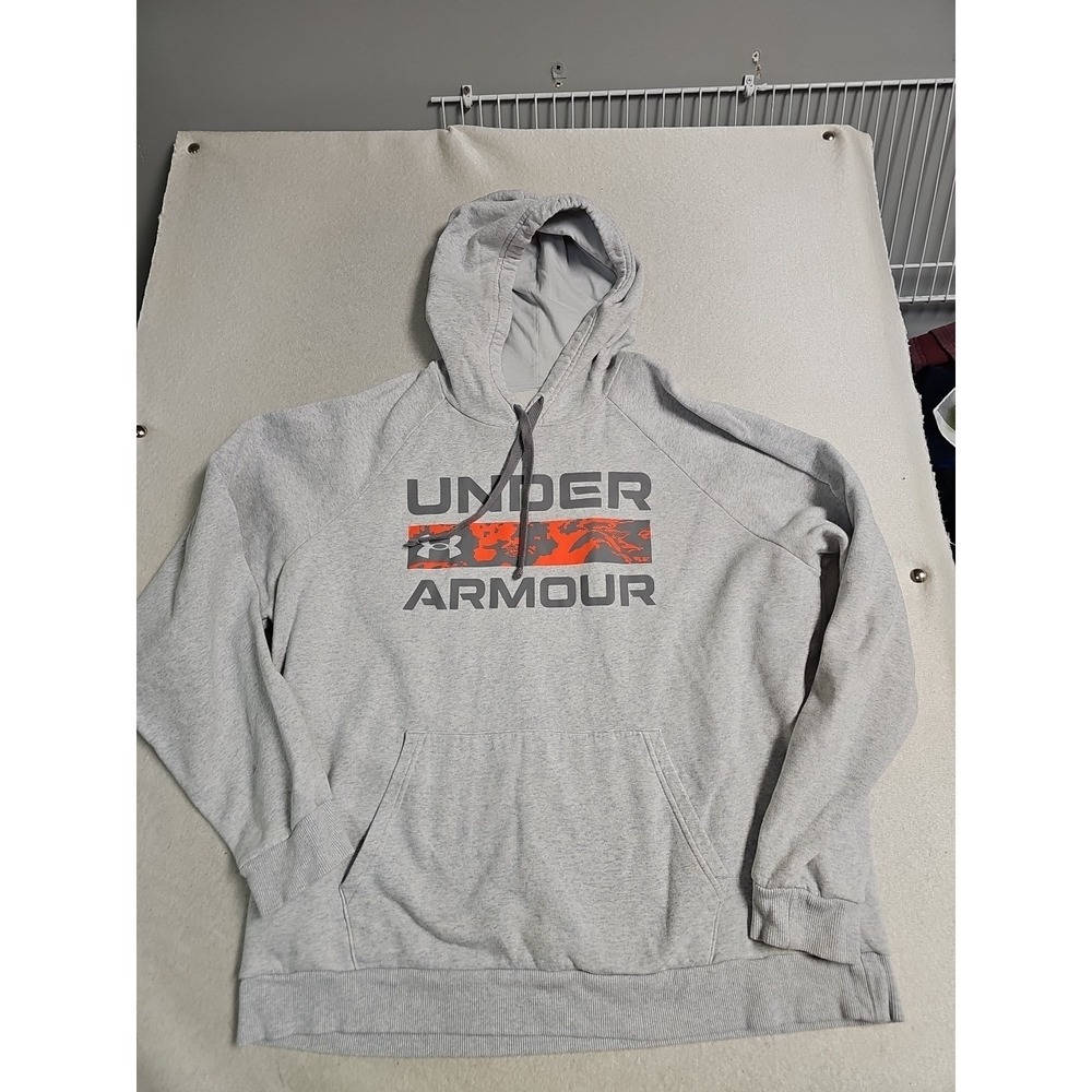 Mens Under Armour Hoodie Gray XL Kangaroo Pouch‎